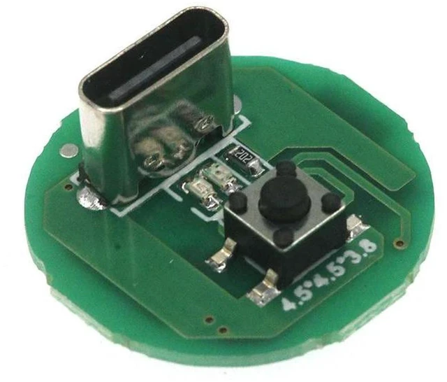 Alt view image 3 of 3 - AJMRTC 20W LED Three-Speed Drive Board, Type-C Charging Port Circuit Board, DIY Accessories for LED Light and Small Motor Control