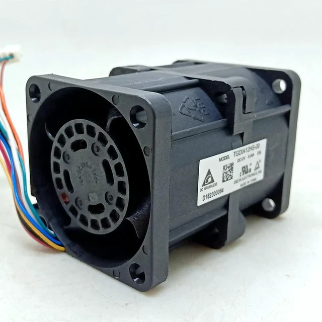 Alt view image 2 of 3 - AJMRTC TGD0412HS-00 Server Cooling Fan, 4056 40x40x56mm DC 12V 6.0A High Airflow Dual Ball Bearing Fan, PWM Speed Control, Replacement Fan for Delta, Computer Server Chassis, High Static Pressure Turb