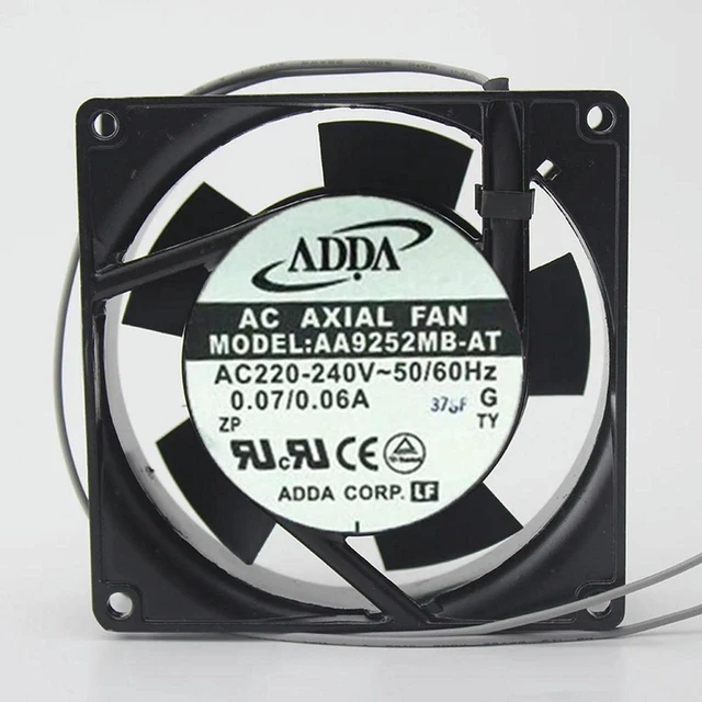 Main image of AJMRTC Replacement Fan for ADDA AA9252MB-AT, 9225 92x92x25mm AC 220V 0.07/0.06A Axial Cooling Fan, High Speed Case Fan, Industrial Cabinet Chassis Axial Fan, Stable Heat Dissipation for Electrical