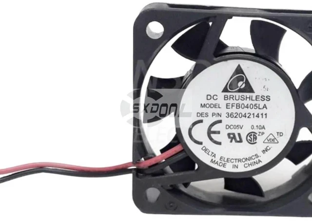 Alt view image 2 of 3 - AJMRTC Replacement Blower Fan for Delta EFB0405LA, 40mm 40x40x10mm DC 5V 0.1A 2-Wire Brushless Cooling Fan, 4CM Small Centrifugal Fan for Server, Electronics & Cabinet Heat Dissipation