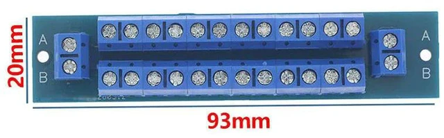 Alt view image 3 of 3 - AJMRTC Positive Negative Terminal Adapter Board, KF301 5.0mm Pitch Wire-in Terminal Block Adapter, Solderless Test Board for Electronic Circuit Wiring, DIY Power Connection Projects