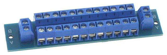 Alt view image 2 of 3 - AJMRTC Positive Negative Terminal Adapter Board, KF301 5.0mm Pitch Wire-in Terminal Block Adapter, Solderless Test Board for Electronic Circuit Wiring, DIY Power Connection Projects
