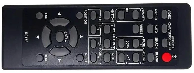 Alt view image 2 of 3 - AJMRTC 2Pcs R017F Replacement Projector Remote Control for Hitachi BZ-1, CP-A221N, CP-A222WN, CP-A301N, CP-A302WN, CP-A352WN, CP-AW2519N, No Programming Required