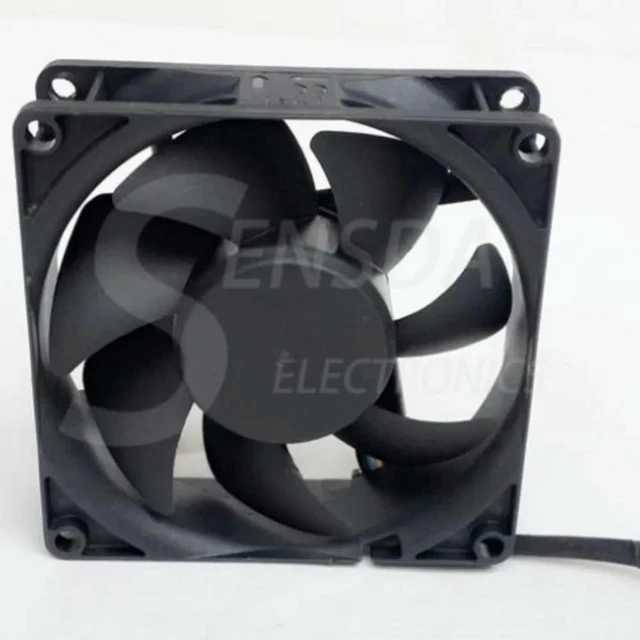 Alt view image 2 of 3 - AJMRTC PF80251B2-0000-S99 Replacement Axial Cooling Fan, 8025 80x80x25mm 8cm DC 12V 3.4W PWM Temperature Control Fan, 4 Wire Speed Adjustable Fan for PC Case, Server, Industrial Equipment
