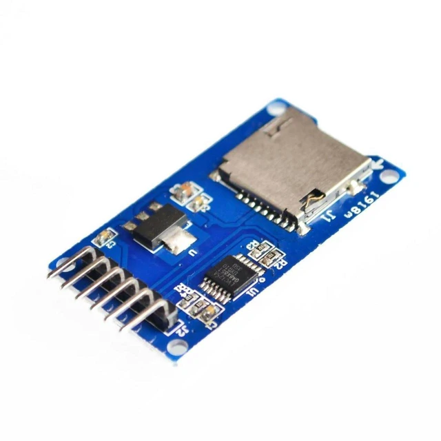 Main image of AJMRTC Micro SD TF Card Memory Shield Expansion Board, SPI Interface MicroSD Card Reader Module, Onboard 3.3V Regulator, Data Logging Storage Module Compatible with Arduino, ESP32, Raspberry Pi Pico