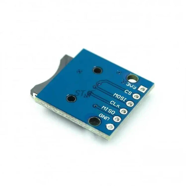 Alt view image 2 of 3 - AJMRTC 10Pcs Micro SD TF Card Expansion Board, Mini Memory Shield Module with Pin Headers, SPI Interface MicroSD Reader Module Compatible with ARM, AVR Microcontrollers for Data Storage Projects