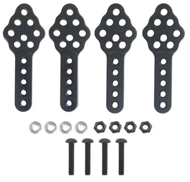 Main image of AJMRTC 4Pcs CNC Shock Absorber Mount Adjustable Height Angle Shock Tower Stand, 1/10 RC Crawler Upgrade Parts for Axial SCX10 90046 D90 D110 RC Rock Crawler Car Suspension Mod Accessories