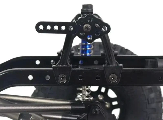 Alt view image 2 of 3 - AJMRTC 4Pcs CNC Shock Absorber Mount Adjustable Height Angle Shock Tower Stand, 1/10 RC Crawler Upgrade Parts for Axial SCX10 90046 D90 D110 RC Rock Crawler Car Suspension Mod Accessories
