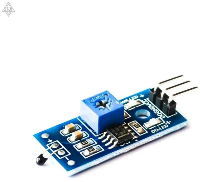 Alt view image 2 of 3 - AJMRTC Thermistor Temperature Sensor Module, Thermal Sensor Module with DO Digital Output, Temperature Control Switch, LM393 Comparator for Arduino Raspberry Pi DIY Electronic Projects