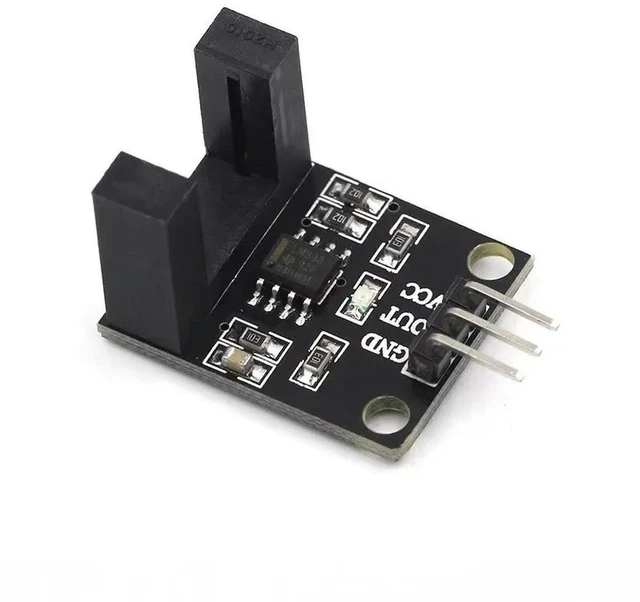 Alt view image 2 of 3 - AJMRTC Beam Photoelectric Sensor LM393 Groove Coupler Module, Electric Counter Motor Speed Test Sensor Module, Slot Optocoupler Detection Module for Arduino Electronic DIY Projects
