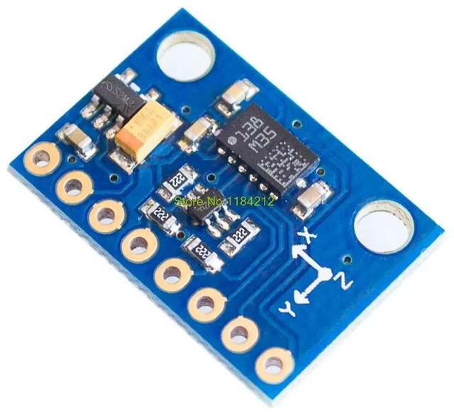 Alt view image 3 of 3 - AJMRTC GY-511 LSM303DLHC Sensor Module, 3-Axis Accelerometer + 3-Axis Magnetometer E-Compass Module, Electronic Compass for Arduino Raspberry Pi IoT Electronic DIY Projects