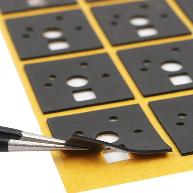 Alt view image 2 of 3 - AJMRTC 120Pcs Keyboard Switch Foam Stickers, Noise Dampener Sound Reduction Insulation Film for Mechanical Keyboard Switch Stabilizer, Vibration Damping Cushion for Custom Keyboard Mod