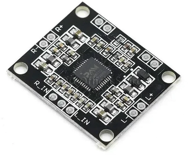 Main image of AJMRTC PAM8610 Audio Amplifier Board, 2 x 15W Dual Channel Stereo Class D Digital Amplifier Module, DC 7-15V Input, Mini Power Amp Board for DIY Speaker, Home Audio, Portable Sound System Electronic