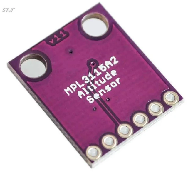 Alt view image 3 of 3 - AJMRTC MPL3115A2 I2C Barometric Pressure Altitude Temperature Sensor Module, Digital Atmospheric Pressure Altimeter Temp Detector Breakout Board for Arduino Raspberry Pi Electronic DIY Project