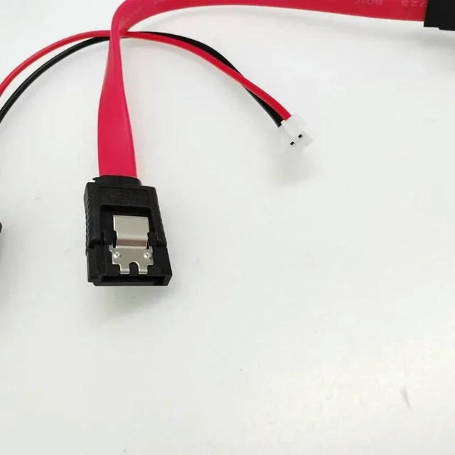 Alt view image 3 of 3 - AJMRTC 2Pin Female to SATA Power 90 Degree Data Cable, Right Angle SATA Power & Data Cord for ITX Mini Chassis PC Host Case Motherboard, SSD HDD Hard Disk Internal Connection Wire