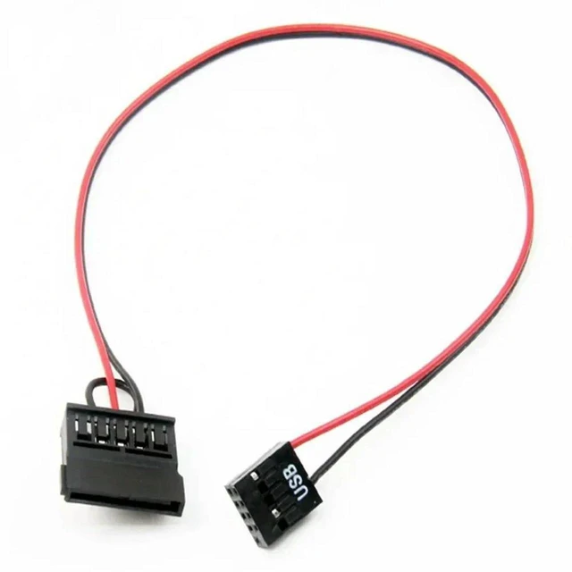 Main image of AJMRTC 9Pin USB to SATA Power Cable, 35cm 22AWG SATA Power Cord, Powered 2.5 Inch Notebook HDD SSD from Desktop ITX All-in-One PC Motherboard Internal Storage Power Wire
