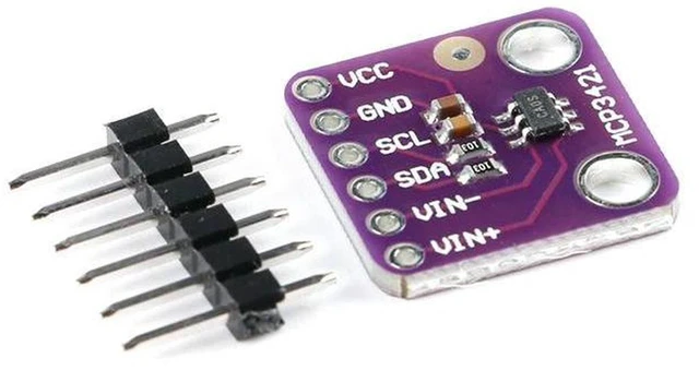 Main image of AJMRTC GY-MCP3421 18-Bit Delta-Sigma ADC Module, MCP3421 I2C SOT23-6 Analog to Digital Converter Evaluation Board, Single Channel Low Noise ADC for PICkit Serial Analyzer, MCU Sensor Data Acquisition