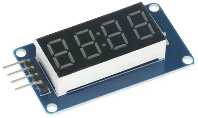 Alt view image 2 of 3 - AJMRTC TM1637 4 Bits Digital LED Display Module, 0.36 Inch Red 7 Segment Common Anode Tube, Four Digit Serial Driver Board, Clock Counting Display for Arduino MCU Electronic DIY Projects