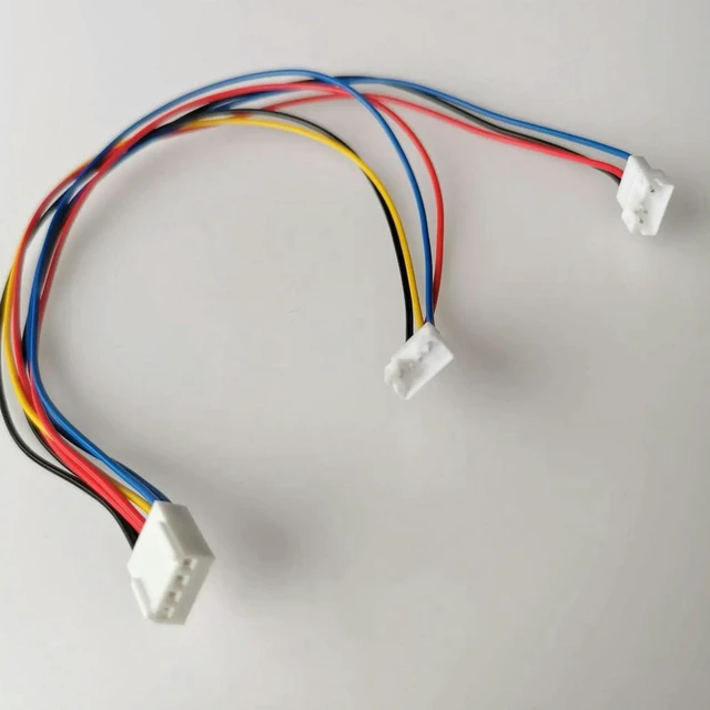 Alt view image 2 of 3 - AJMRTC Graphics Card Cooling Fan 4Pin 1 to 2 PWM Extension Power Cable, 26cm Male to Female Splitter Cord, Motherboard 3P/4P Temperature Control Wire for GPU Case Fan Cooling Connection