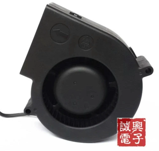 Alt view image 2 of 3 - AJMRTC Industrial Turbo Blower Fan Replacement for Delta BFB1012VH, 9733 97×97×33mm DC 12V 2.7A 3-Pin 3P Centrifugal Turbofan, High Airflow Industrial Equipment Cooling Fan