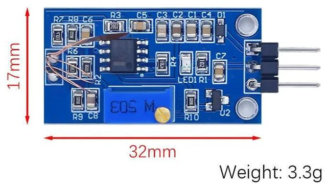 Alt view image 2 of 3 - AJMRTC BF350-3AA Strain Gauge Bend Sensor Module Y3, High Precision Weighing Amplification Board, Analog Digital Biosensor for Bending Force, Weight, Pressure Measurement, Structural Deformation