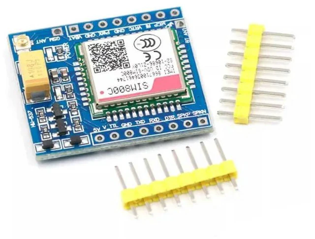 Alt view image 3 of 3 - AJMRTC SIM800C GSM GPRS Module, 5V/3.3V TTL Serial Development Board with IPEX Antenna Port, Bluetooth & TTS Voice Function, Wireless Communication Board for STM32 C51 MCU IoT and SMS Call Projects