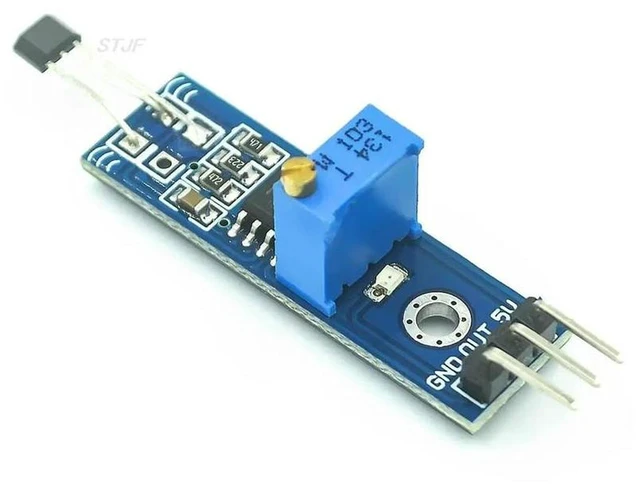 Alt view image 2 of 3 - AJMRTC YS-27 Hall Effect Sensor Module, Magnetic Revolution Count Detection Switch Module, Non-contact Magnetic Induction Sensor Board for Speed Measurement, Tachometer and Electronic DIY Projects