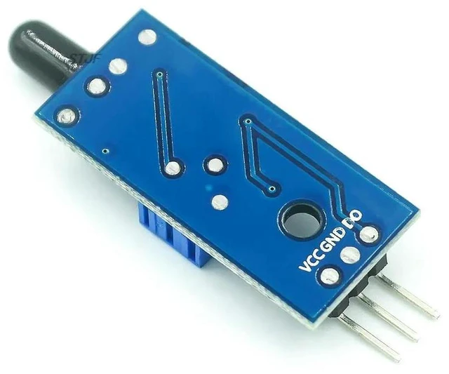 Alt view image 2 of 3 - AJMRTC LM393 3 Pin IR Flame Detection Sensor Module, Infrared Fire Detector Receiver Module for Arduino Raspberry Pi STM32, DIY Electronic Kit Fire Alarm Security Monitoring Project