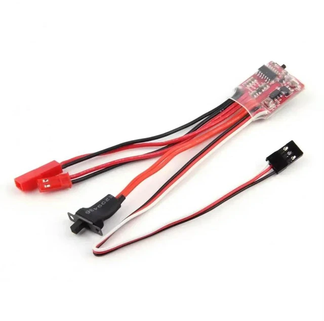 Alt view image 2 of 3 - AJMRTC 30A 4-8V Mini Brushed ESC, Brush Electronic Motor Speed Controller, PWM Speed Regulator for RC Car RC Truck RC Boat, DIY RC Model Electronic Parts