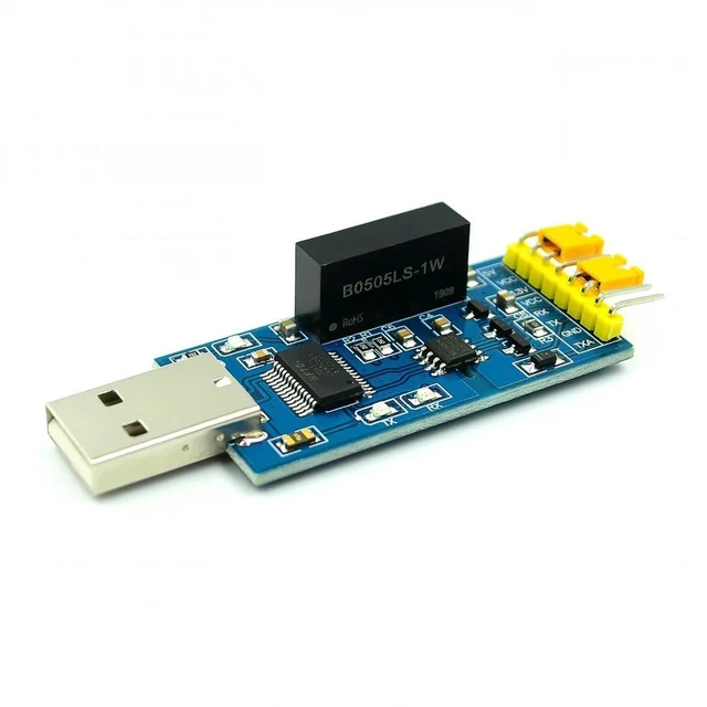 Alt view image 3 of 3 - AJMRTC FT232RL USB to TTL Serial Module, Magnetic & Photoelectric Isolated USB to Serial Port Adapter, FT232 Isolation Converter for Industrial Debugging, MCU Communication Project