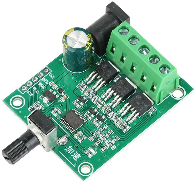 Alt view image 3 of 3 - AJMRTC DC 5-24V 75W 3 Phase DC Brushless Motor Drive Board, ESC Hard Disk Fan Motor Speed Controller Governor, BLDC Motor Driver Module for DIY Fan Speed Regulation