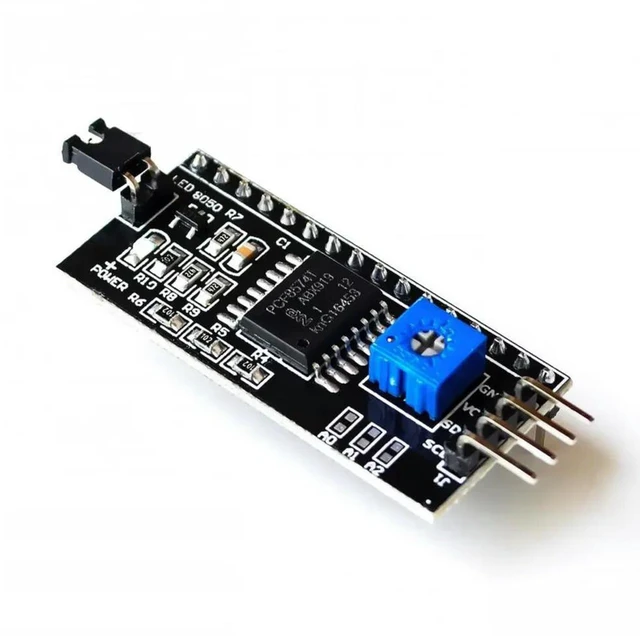 Alt view image 2 of 3 - AJMRTC 1602 LCD Display Module with Adjustable Backlight, IIC I2C TWI SPI Serial Interface Board, 16x2 Character LCD Screen for Arduino Raspberry Pi STM32 DIY Electronic Project