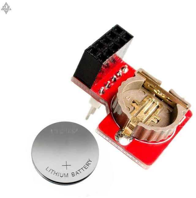 Main image of AJMRTC DS1307 RTC Real Time Clock Module, I2C High Precision Time Clock Module, Battery Backup, Compatible with Raspberry Pi 3, Arduino, AVR PIC STM32 Microcontroller Development Board