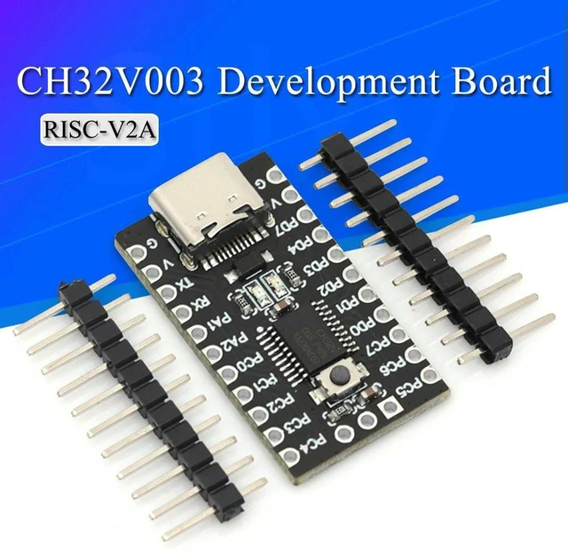 Main image of AJMRTC CH32V003 Minimum System Core Board, RISC-V CH32V003F4P6 Microcontroller Module, CH32V003 Development Board for Embedded Programming, Electronic DIY and MCU Learning Projects