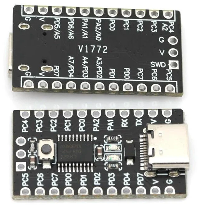 Alt view image 3 of 3 - AJMRTC CH32V003 Minimum System Core Board, RISC-V CH32V003F4P6 Microcontroller Module, CH32V003 Development Board for Embedded Programming, Electronic DIY and MCU Learning Projects