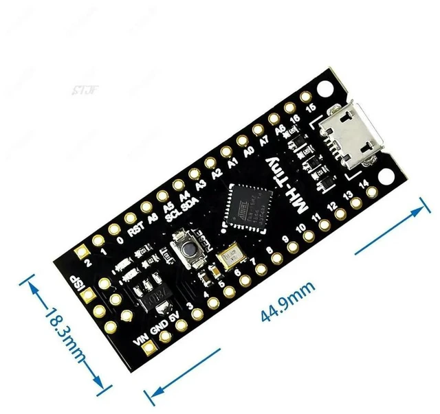 Alt view image 2 of 3 - AJMRTC ATTINY88 Micro Development Board, 16MHz Digispark ATTINY85 Upgraded Version, Compatible with NANO V3.0 ATmega328, Tiny MCU Board for Electronic DIY, Embedded Programming Projects