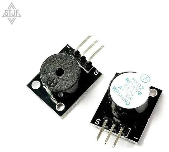 Main image of AJMRTC KY-006 Passive Buzzer Module, Small Passive Speaker Sound Sensor Module, Electronic DIY Starter Kit Accessory, Compatible with Arduino, Raspberry Pi and Other Microcontroller Boards