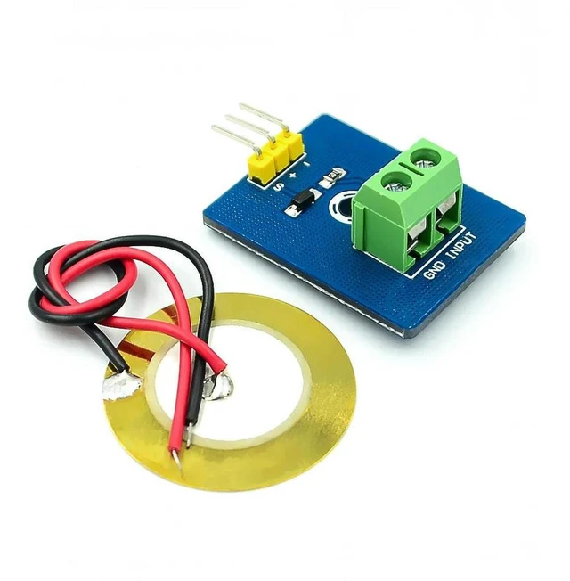 Main image of AJMRTC Piezoelectric Vibration Sensor Module, Analog Ceramic Drum Simulate Piezo Sensor, Piezoelectricity Shock Detector Module for Electronic DIY Starter Kit, Vibration Trigger Experiment Projects