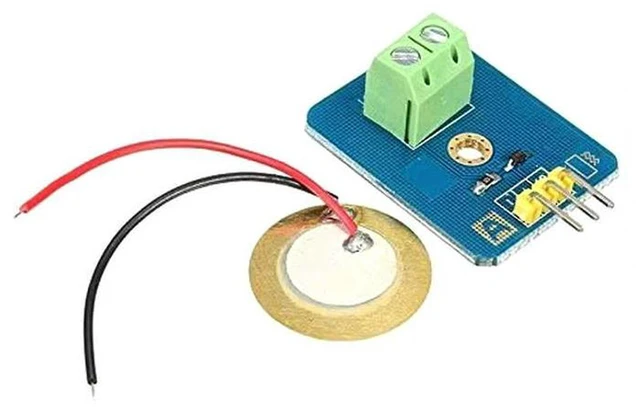 Alt view image 2 of 3 - AJMRTC Piezoelectric Vibration Sensor Module, Analog Ceramic Drum Simulate Piezo Sensor, Piezoelectricity Shock Detector Module for Electronic DIY Starter Kit, Vibration Trigger Experiment Projects