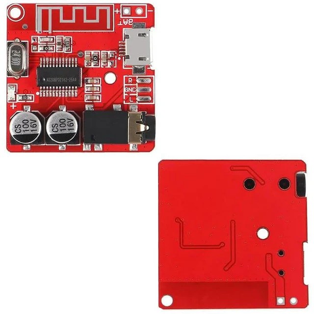 Alt view image 3 of 3 - AJMRTC 5Pcs Bluetooth 4.1 MP3 Amplifier Module, Mini Lossless Audio Decoder Board, Support MP3 WAV APE FLAC, Wireless Audio Receiver Amplifier Board for Car Speaker, DIY Audio Speaker Projects