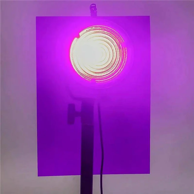 Alt view image 2 of 3 - AJMRTC 18Pcs Purple Gel Light Filter, Color Correction Colored Overlays Film, Transparent Lighting Gel Filter Sheets for Photography, Video Shooting, Portrait, Studio, Stage Light Decoration