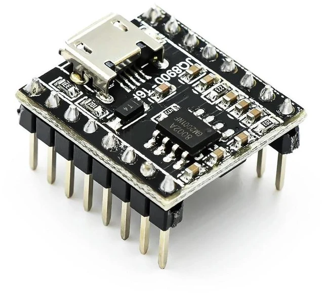 Alt view image 3 of 3 - AJMRTC JQ8900-16P Intelligent Voice Broadcast Module, Custom Music MP3 Player Board, USB UART Serial Port Control Audio Module, Supports TF Card SPI Flash for Arduino ESP32 STM32 Embedded DIY Projects