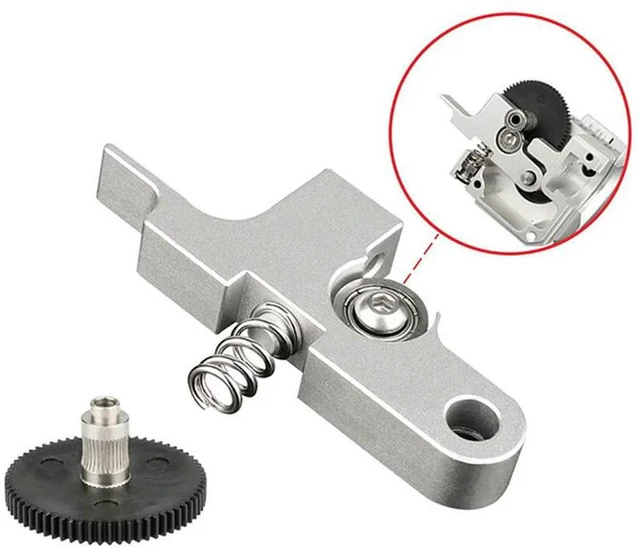Main image of AJMRTC 2Pcs Extruder Feed Gear, 66-Tooth Stainless Steel & Plastic Extrusion Gear Replacement for Artillery Sidewinder X1, Aero Extruder, 3D Printer Extruder Drive Gear Spare Parts
