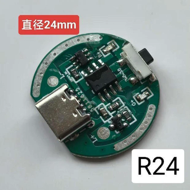 Main image of AJMRTC R24 Two-Stage Drive Board, 24mm Diameter Flashlight Circuit Board, LED Flashlight Driver Board Replacement Accessories for Flashlight Modification and Repair