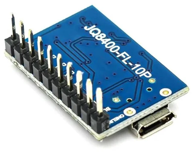 Alt view image 2 of 3 - AJMRTC JQ8400-FL Voice Module, Serial Port Control USB Copy Audio Synthesis Module, MP3 Music Voice IC Board, Onboard Flash Storage for MCU Development, Voice Prompt & Audio Playback Projects