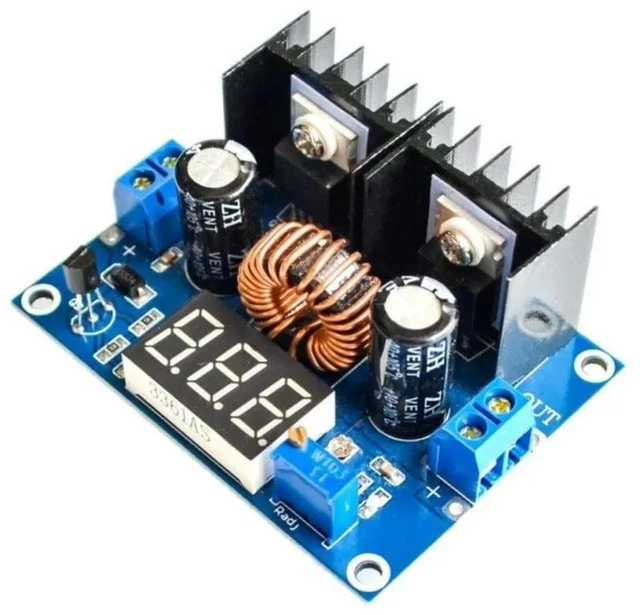 Alt view image 3 of 3 - AJMRTC XH-M404 DC-DC Step Down Voltage Regulator Module, XL4016E1 Digital PWM Adjustable Buck Converter, DC 4V-40V Input 8A Max 200W Power Supply Module for DIY Electronic Power Conversion