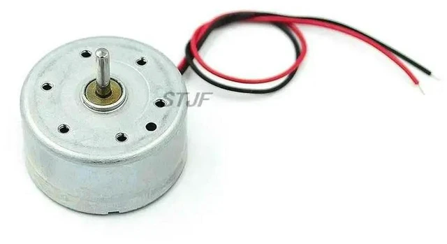 Alt view image 2 of 3 - AJMRTC DC 300 Micro Brush Motor, 1.5V 3V 4.5V 5V 6V Multi Voltage Small DC Motor with 2 Wire 2mm Spacing 2 Pin Plug, Solar Powered Mini Electric Motor for DIY Toys, Model and Electronic Projects