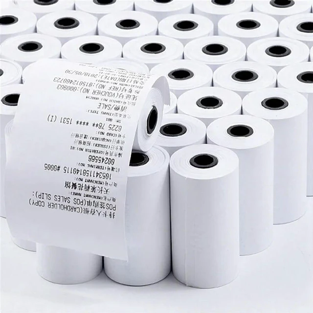 Alt view image 3 of 3 - AJMRTC 9 Rolls Thermal Printable Paper, 57x30mm Black on White Photo Thermal Paper, Replacement Paper Roll for PAPERANG P1 P2 Portable Mini Thermal Printer, Instant Photo & Note Printing