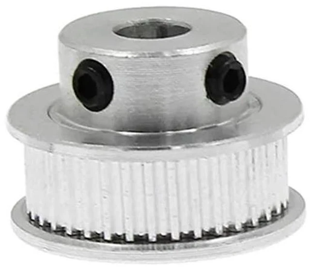 Alt view image 2 of 3 - AJMRTC 8 Sets GT2 Timing Belt Idler Pulley Kit, Aluminum Synchronous Wheel with Bearing, GT2 Timing Pulley Assembly for 3D Printer, CNC Machine, Mechanical Transmission Drive System Parts