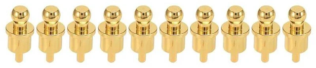 Main image of AJMRTC 10Pcs Gold Plated RCA Short-Circuit Plug Caps, Phono RCA Shielding Jack Socket Protective Cover Caps, Noise Stopper Dust Caps for HiFi Amplifier DAC Audio RCA Ports